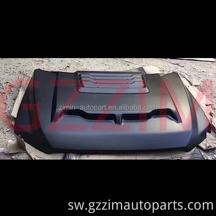 Car Accessories Black Stainless Aluminium Alloy Hood Used For NP300 2015+